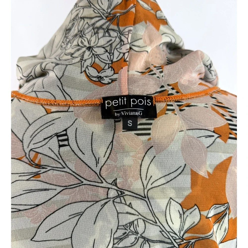 Petit Pois by Viviana G Women Camouflage Double Print Reversible Hoodie Small